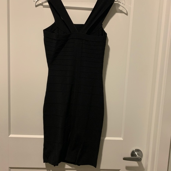 EXPRESS Black Bandage Dress    Like New Worn Once - Picture 2 of 5